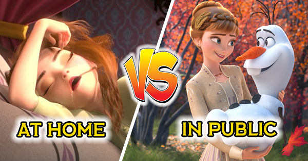 Which Disney Princess Are You In Public, And Which One Are You At Home?